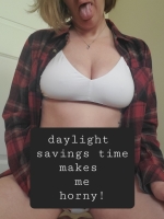 Daylight savings time makes me horny cover image