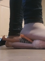 Giantess destroying tiny's with feet cover image