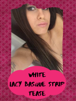 White Lacy Basque Strip Tease  cover image